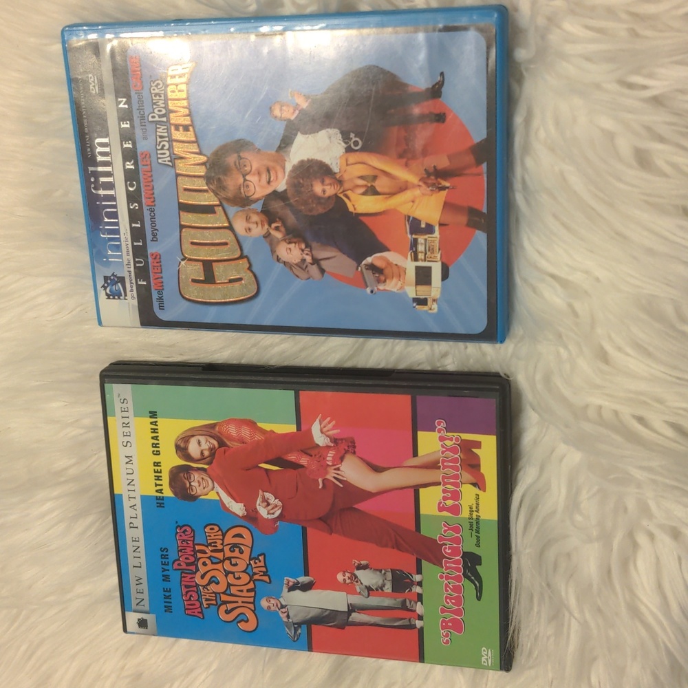 Austin powers goldmember and the spy who shagged me used DVD'S